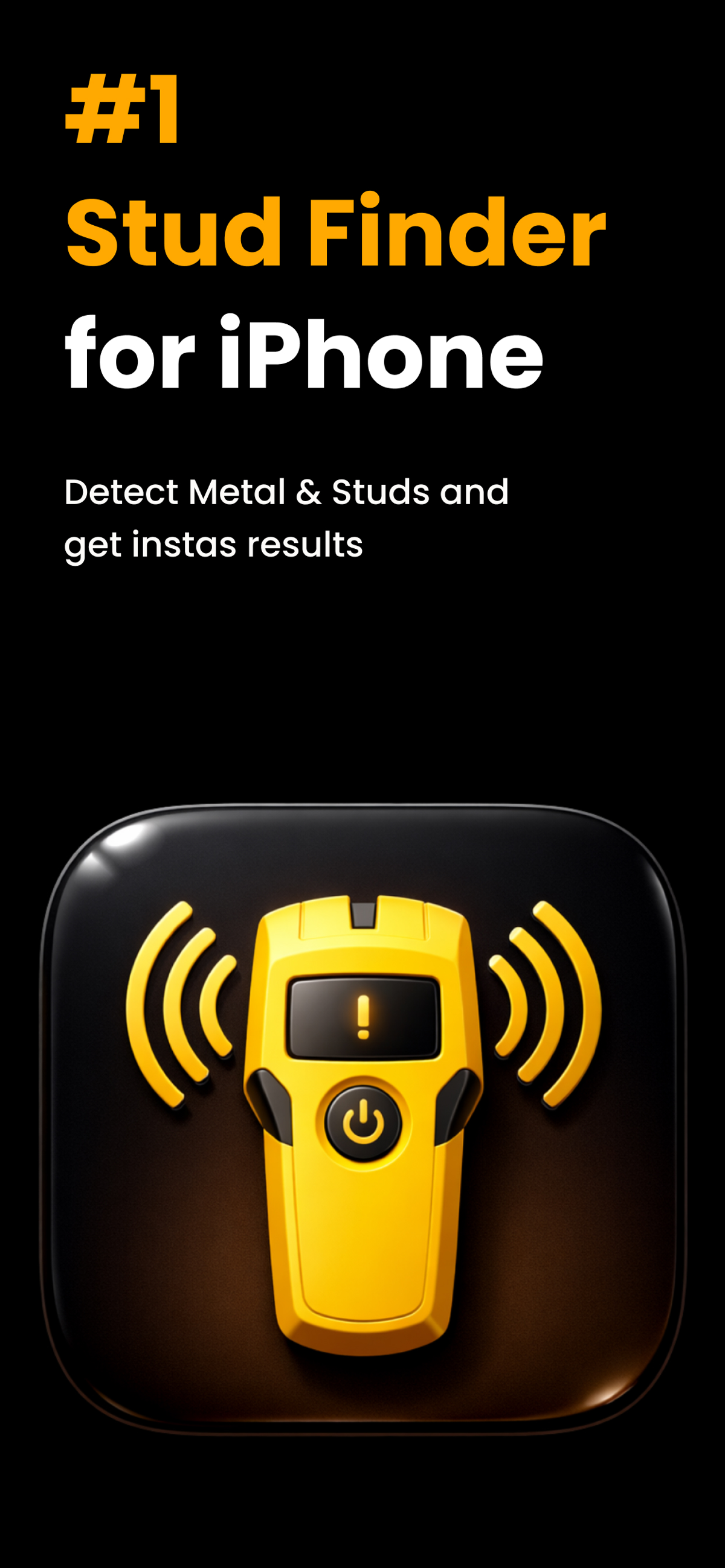 Number one stud finder for iPhone, detect metal and studs